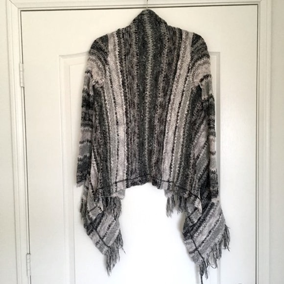 Sun & Shadow boho open knit drape cardigan sweater - Picture 5 of 6